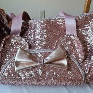 Disney Loungefly Briar Rose Sequin Duffle - Rare!